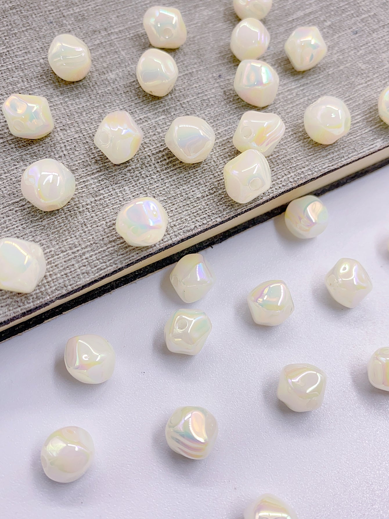 abs Bright Color profiled Straight Hole Pearl jewelry diy accessory beads