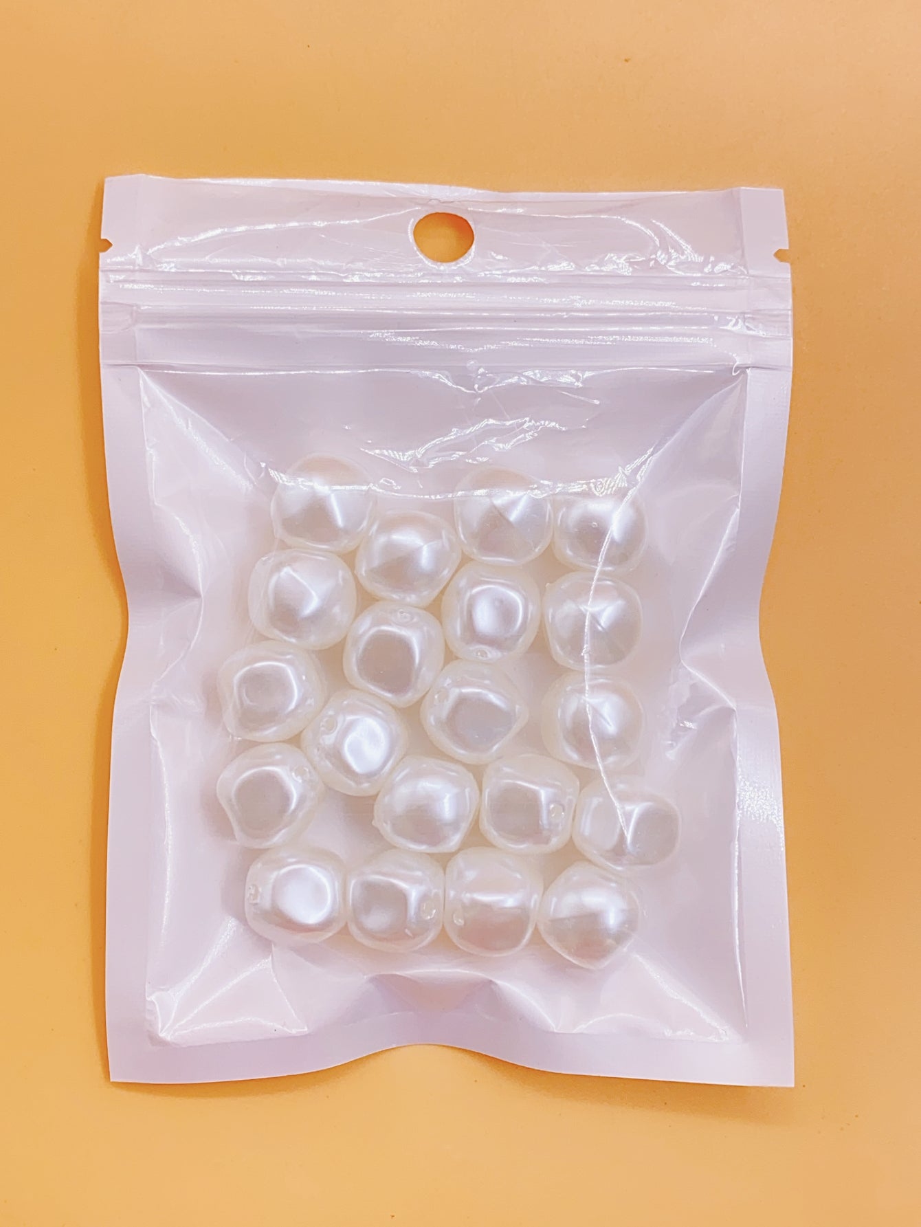 New highlight-shaped straight hole pearl diy accessories 20 pieces
