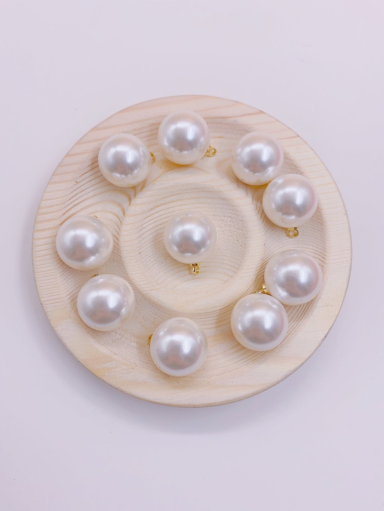 Factory spot water grinding bright ABS imitation pearl pendant necklace pendant diy accessories accessories clothing accessories