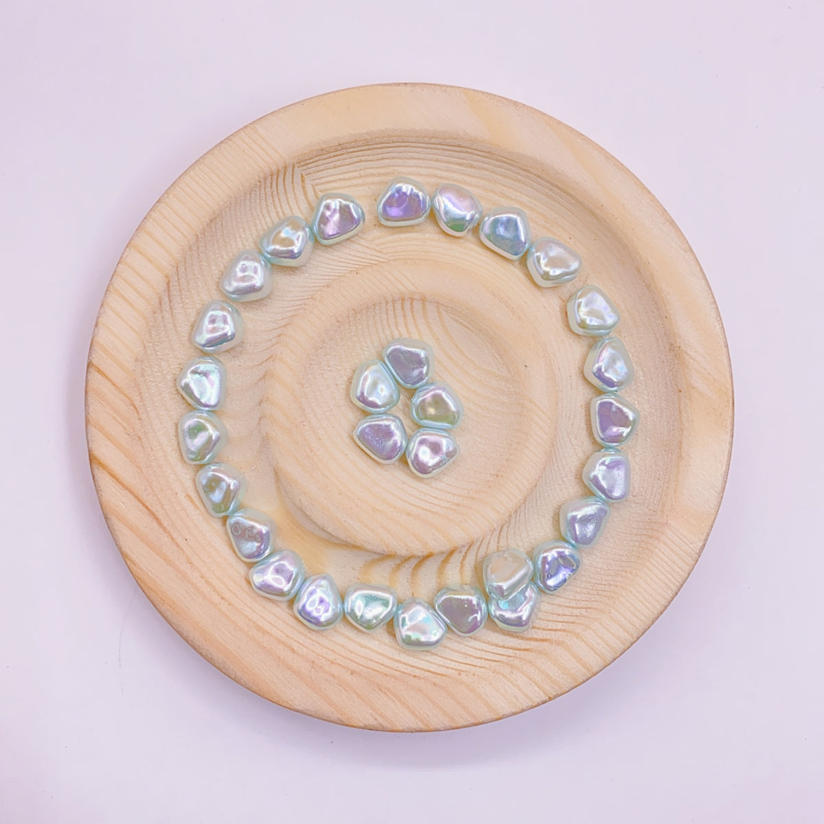 New high-grade plated color pearl small size special-shaped straight hole shell diy clothing jewelry necklace accessories materials