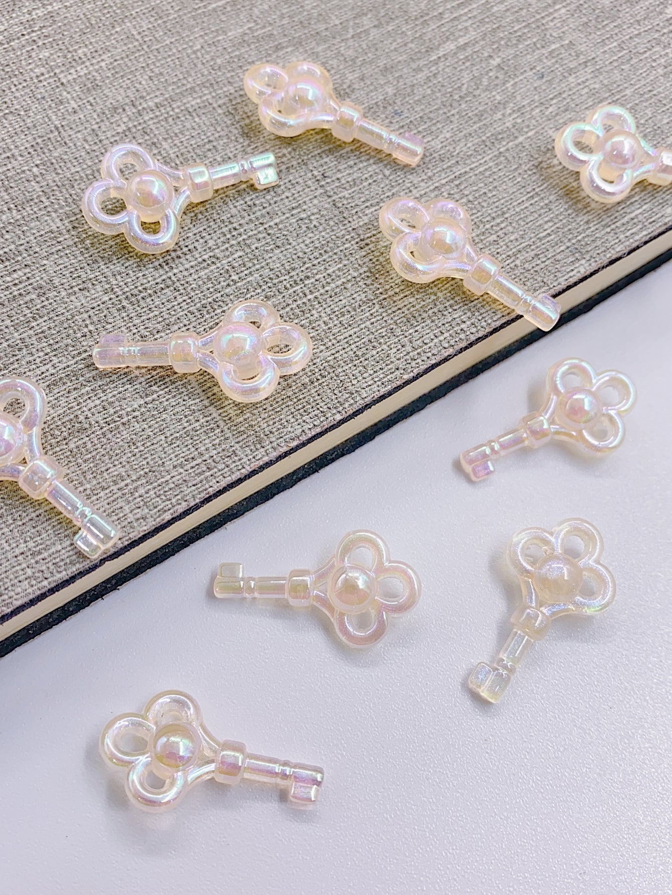 New DIY star color mermaid series auspicious keys colorful jewelry bead material loose beads