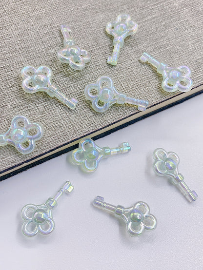 New DIY star color mermaid series auspicious keys colorful jewelry bead material loose beads