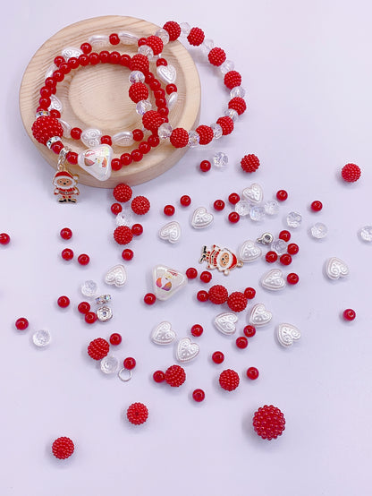 DIY can do finished ABS loose beads diy handmade bracelet necklace bracelet earrings accessories materials Loose beads accessories materials bag
