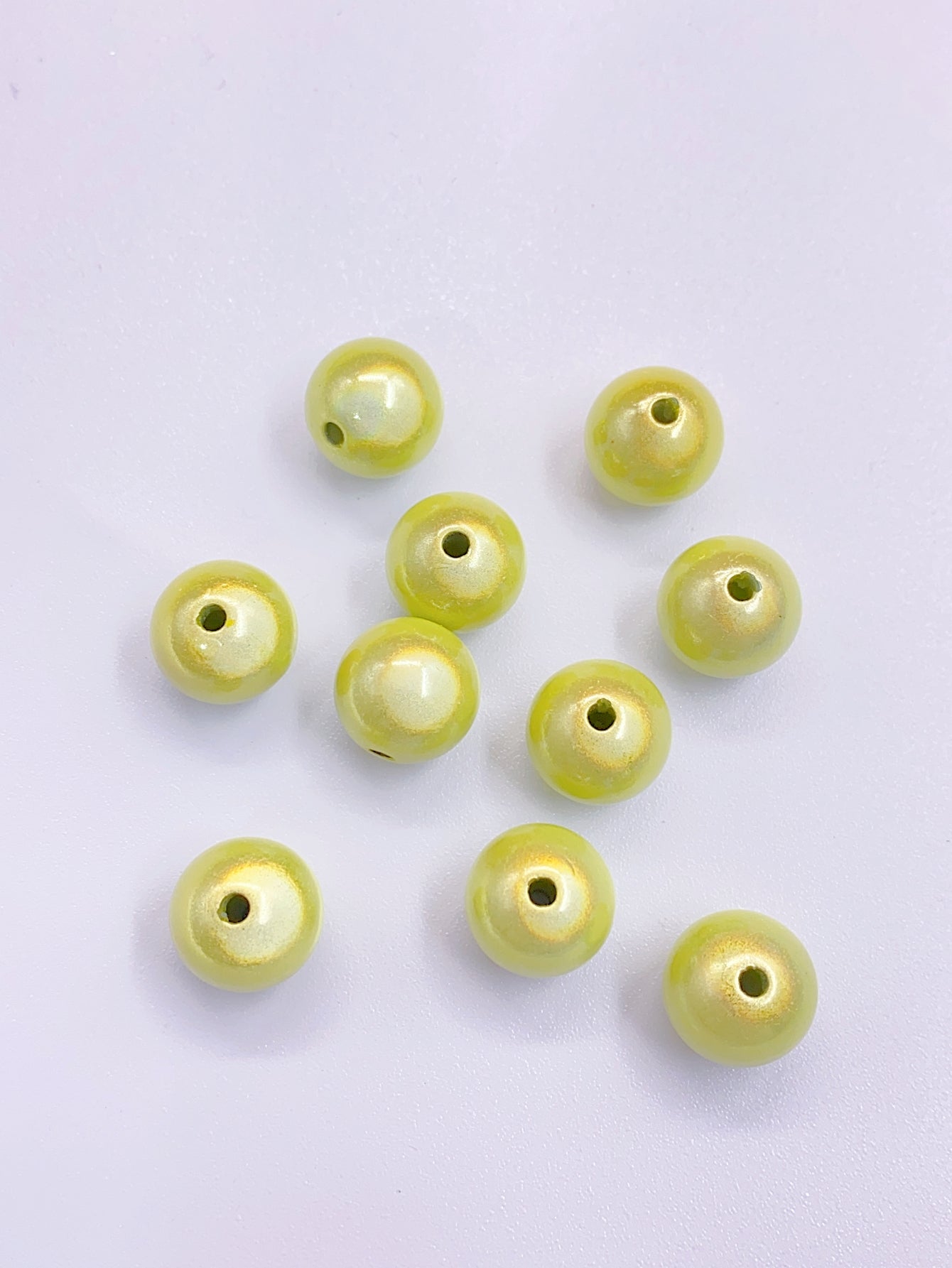 ABS new color light bulb cat eye straight hole pearl clothing accessories diy handmade beading