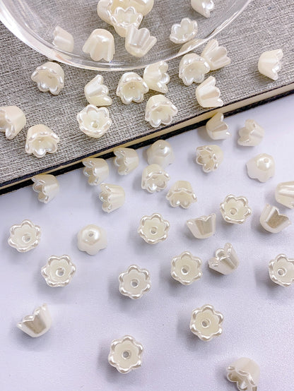 New ABS imitation pearl exquisite little bell orchid accessories diy hair accessories accessories beads