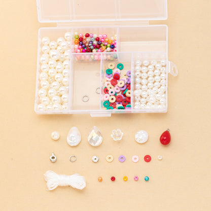 Six palace check pearl mixed DIY bracelet material box