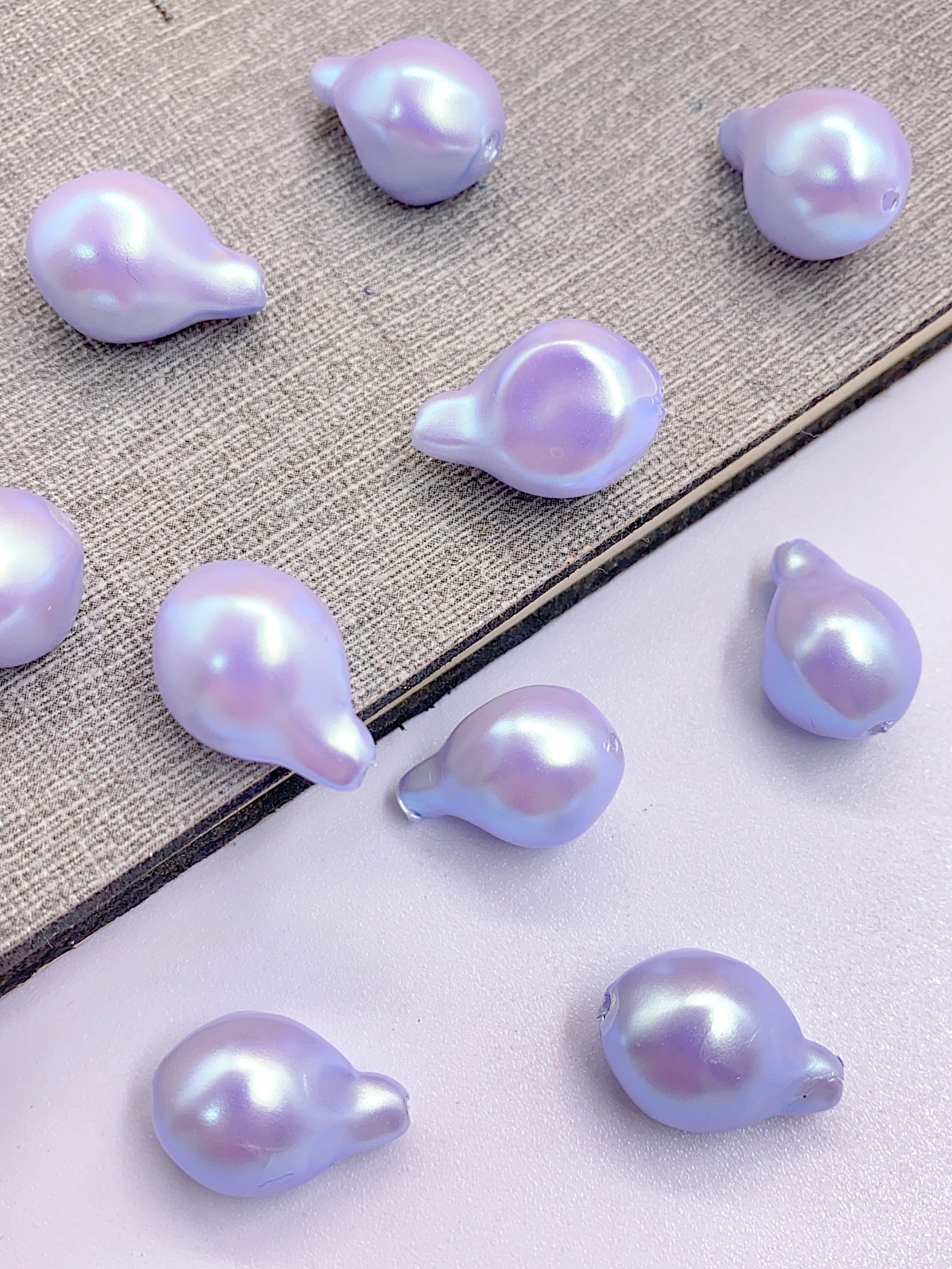 New high-end Mabel shaped straight hole hand-beaded diy accessories accessories Pearl clothing accessories