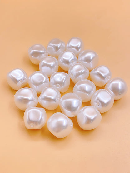 New highlight-shaped straight hole pearl diy accessories 20 pieces