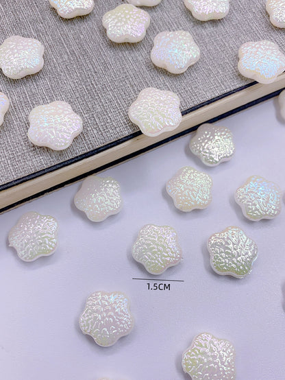 New ABS imitation pearl straight hole bright wrinkle small pearl dress jewelry diy accessory beads