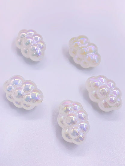 abs Starry Sky Color Mermaid Beads Dazzling Large Cloud shape straight hole accessories diy clothing accessories beaded hair accessories