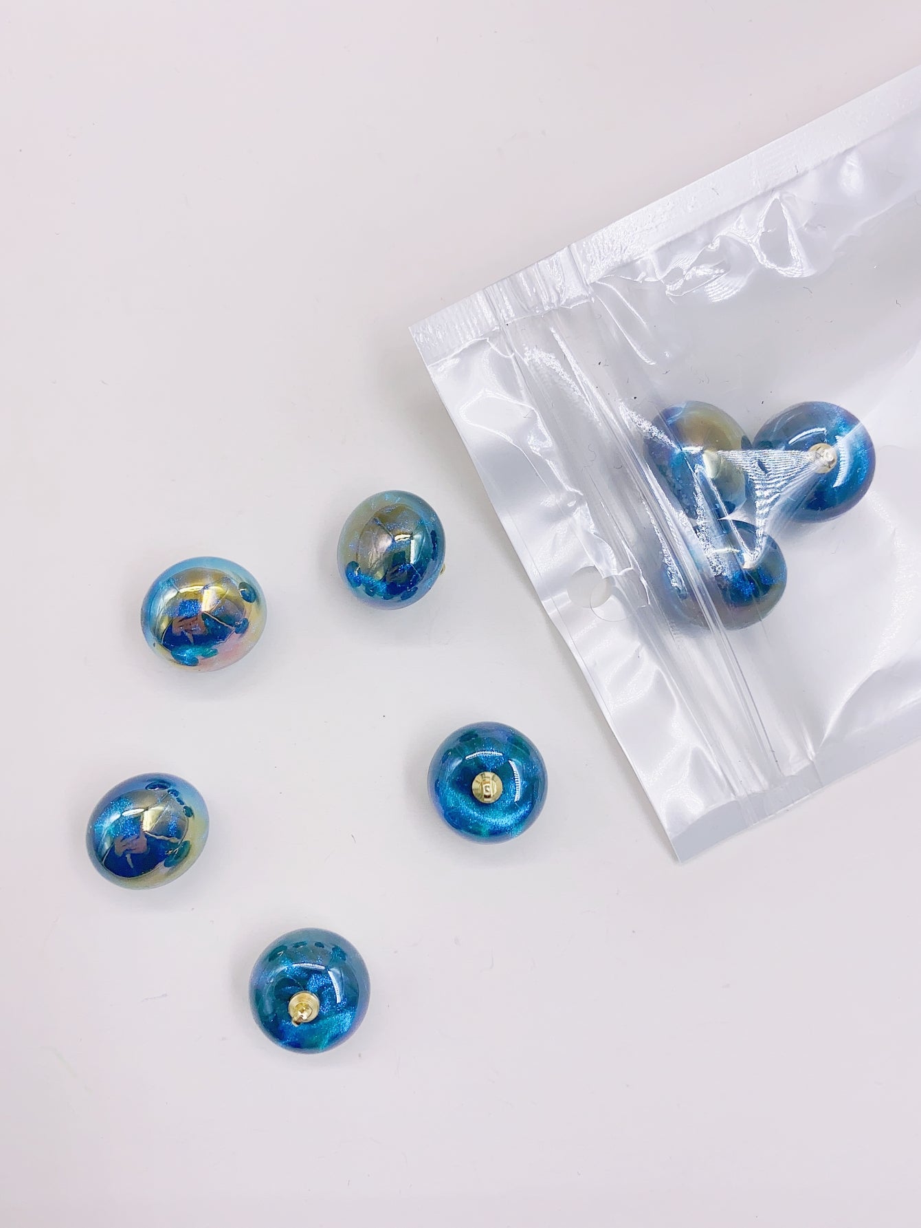 New high-end mermaid bun beads jewelry pendant 8 pieces