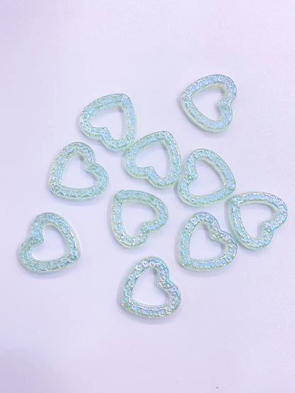 New Merman abnormity pattern peach heart straight hole handmade beading diy jewelry accessories beading