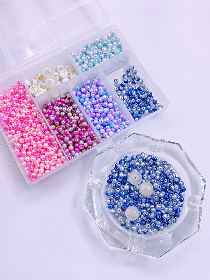 New handmade diy jewelry set loose bead children's handmade beaded material box diy bracelet beaded loose bead box