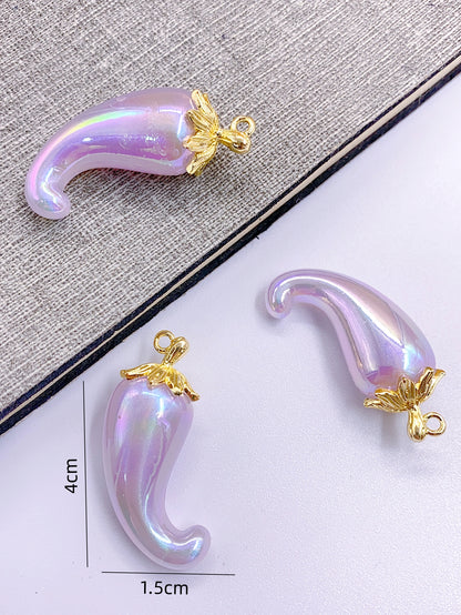 New star mermaid vegetable series pepper hanging accessories diy necklace hanging 3 pieces