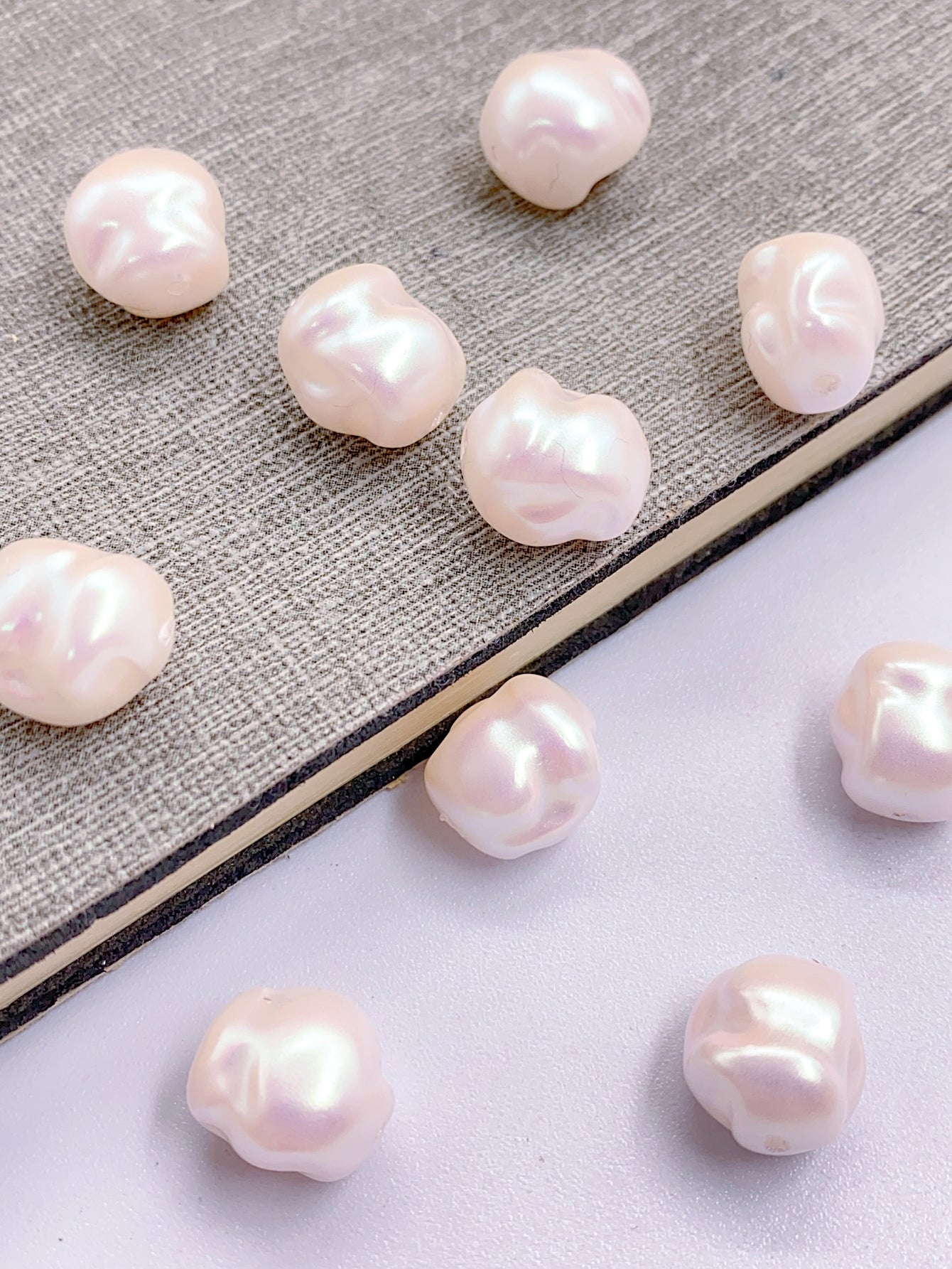 New high-grade shaped Mabel straight hole wrinkles shaped beads diy jewelry decorative beads