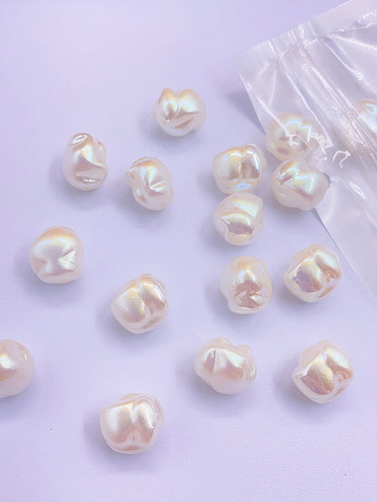 ABS Mabel profiled imitation pearl straight hole beading diy clothing accessories bead loose bead material