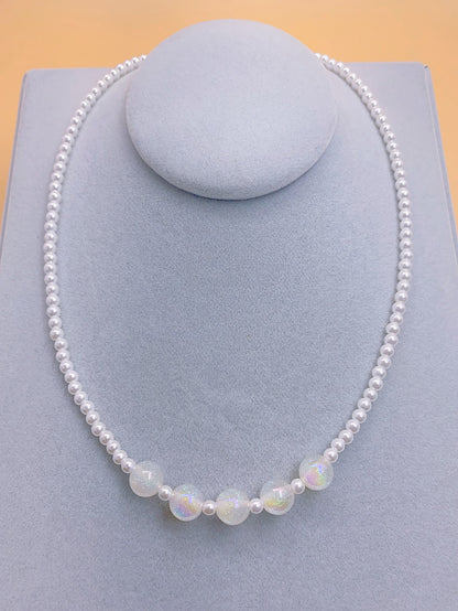 1 box of new elegant small fresh handmade DIY pearl necklace bracelet can be used as finished material accessories