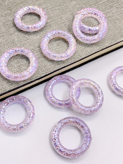 abs imitation pearl star mermaid color series circle straight hole hand-beaded diy jewelry accessories materials beaded