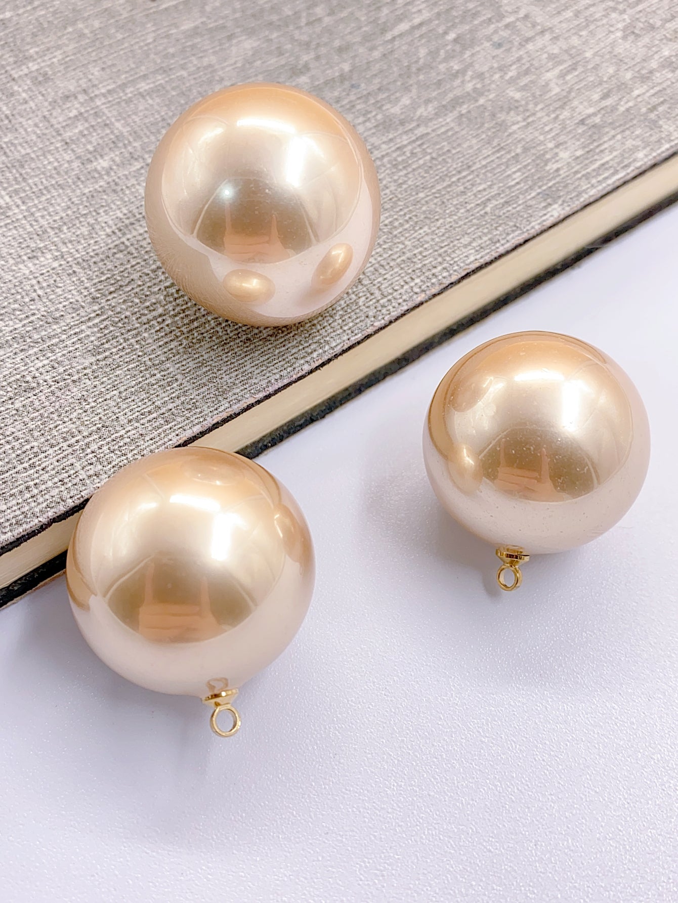 ABS imitation pearl solid color large round beads jewelry Accessories Accessories diy jewelry accessories Pendant pearl clothing accessories