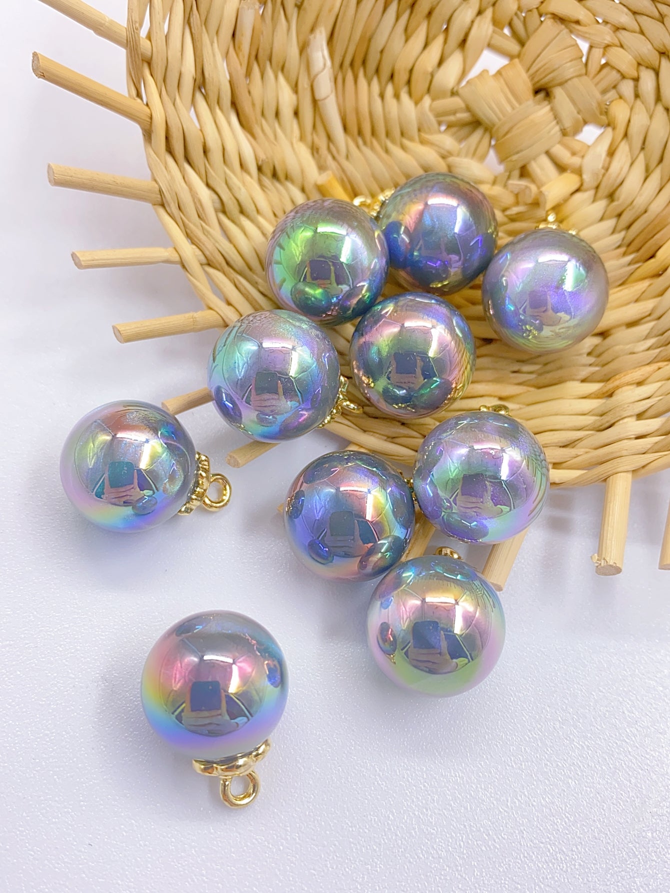 abs high-end mermaid star color series round bead jewelry clothing diy accessories material pearl