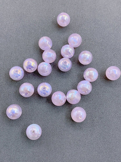 Summer Fantasy Fairy beaded bag 12MM magic Jelly AB Color round beads Acrylic DIY weave beads loose beads