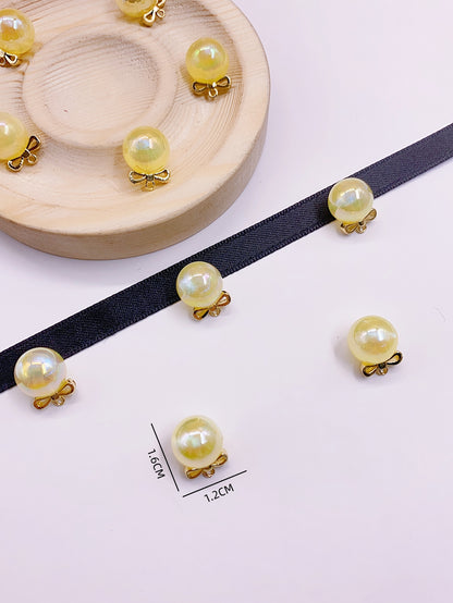 Fashion high-end mermaid star color series alloy head hanging lemon yellow beads hanging diy accessories