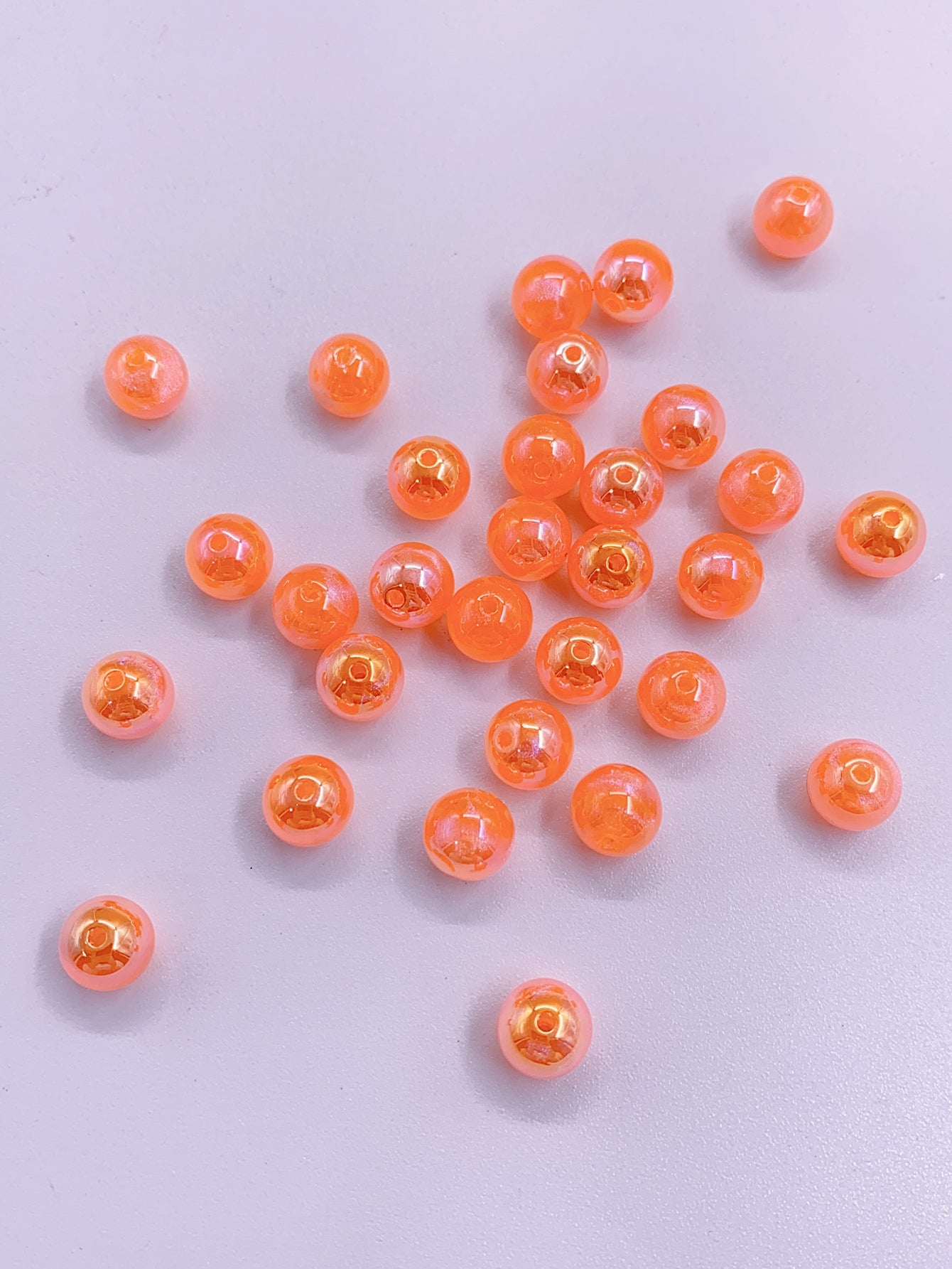 DIY Sunset Galaxy 10mm Glitter Resin round beads High goods DIY hand-beaded jewelry accessories