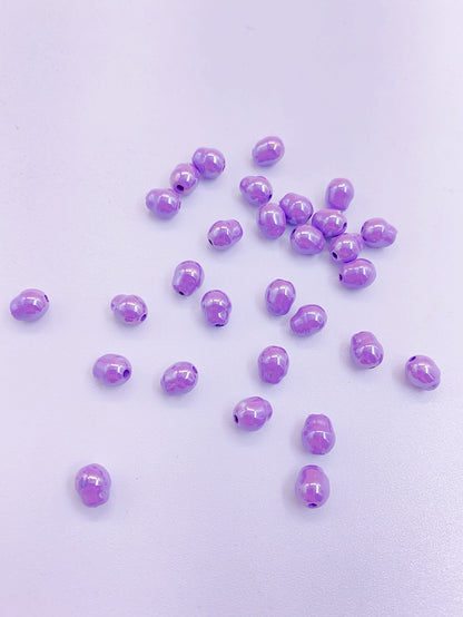 DIY straight hole solid color bright oil straight hole shaped bead hand for diy loose bead hand-beaded jewelry accessories