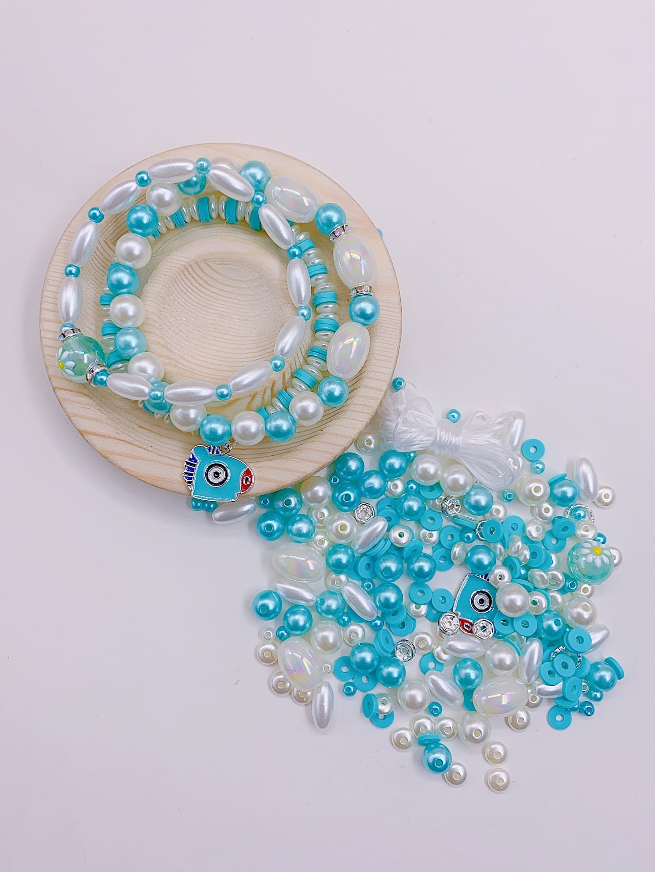 DIY can do finished ABS loose beads diy handmade bracelet necklace hair hair earrings accessories material bag