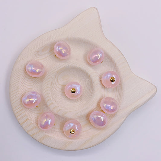 Mermaid star color series stuffed bun bead alloy pendant clothing button pendant diy jewelry accessories pendant materials