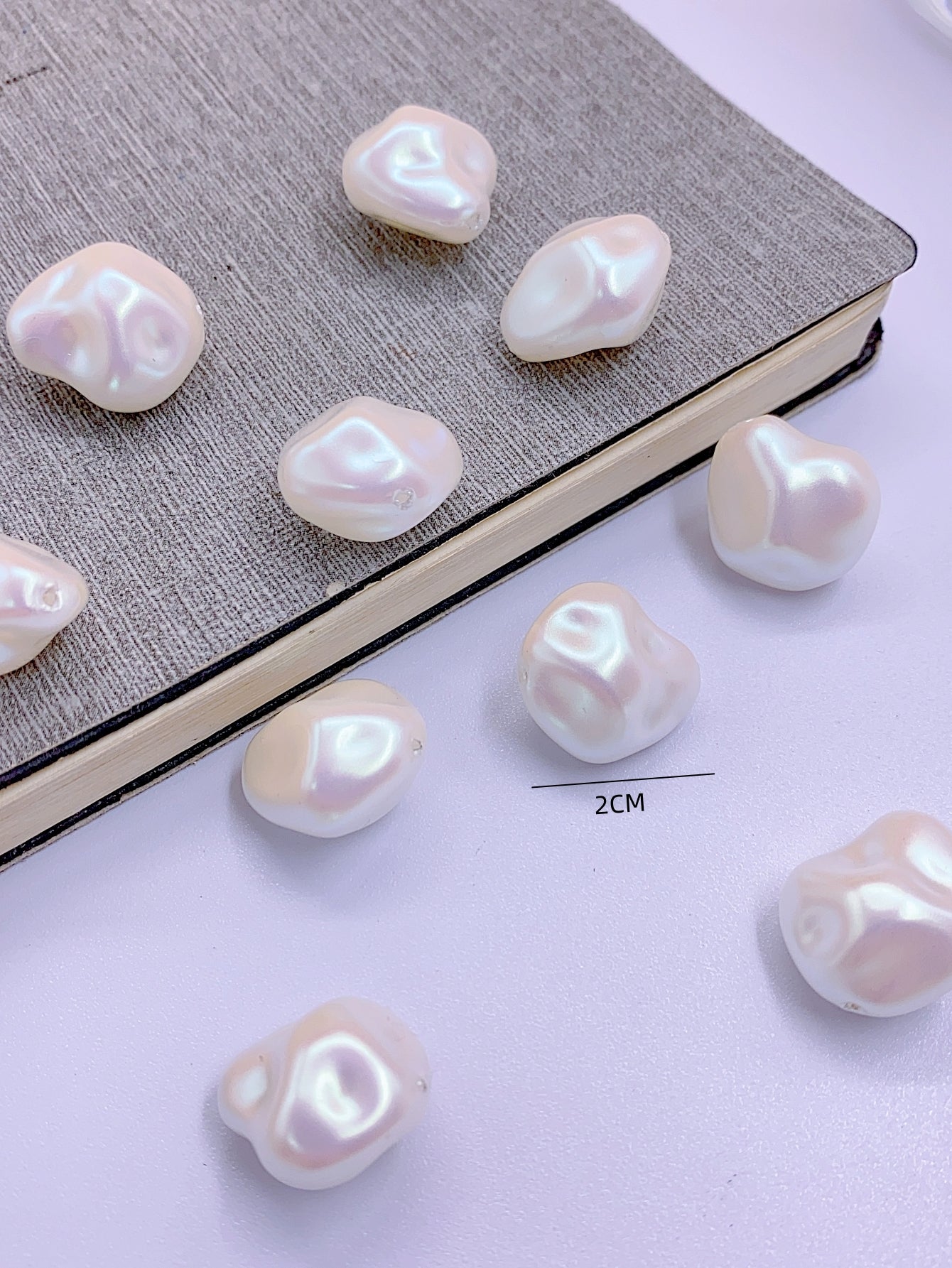ABS imitation pearl Mabel shaped jewelry diy headdress clothing straight hole pearl clothing accessories button material