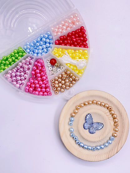 New handmade diy jewelry set loose bead children's handmade beaded material box diy bracelet beaded loose bead box
