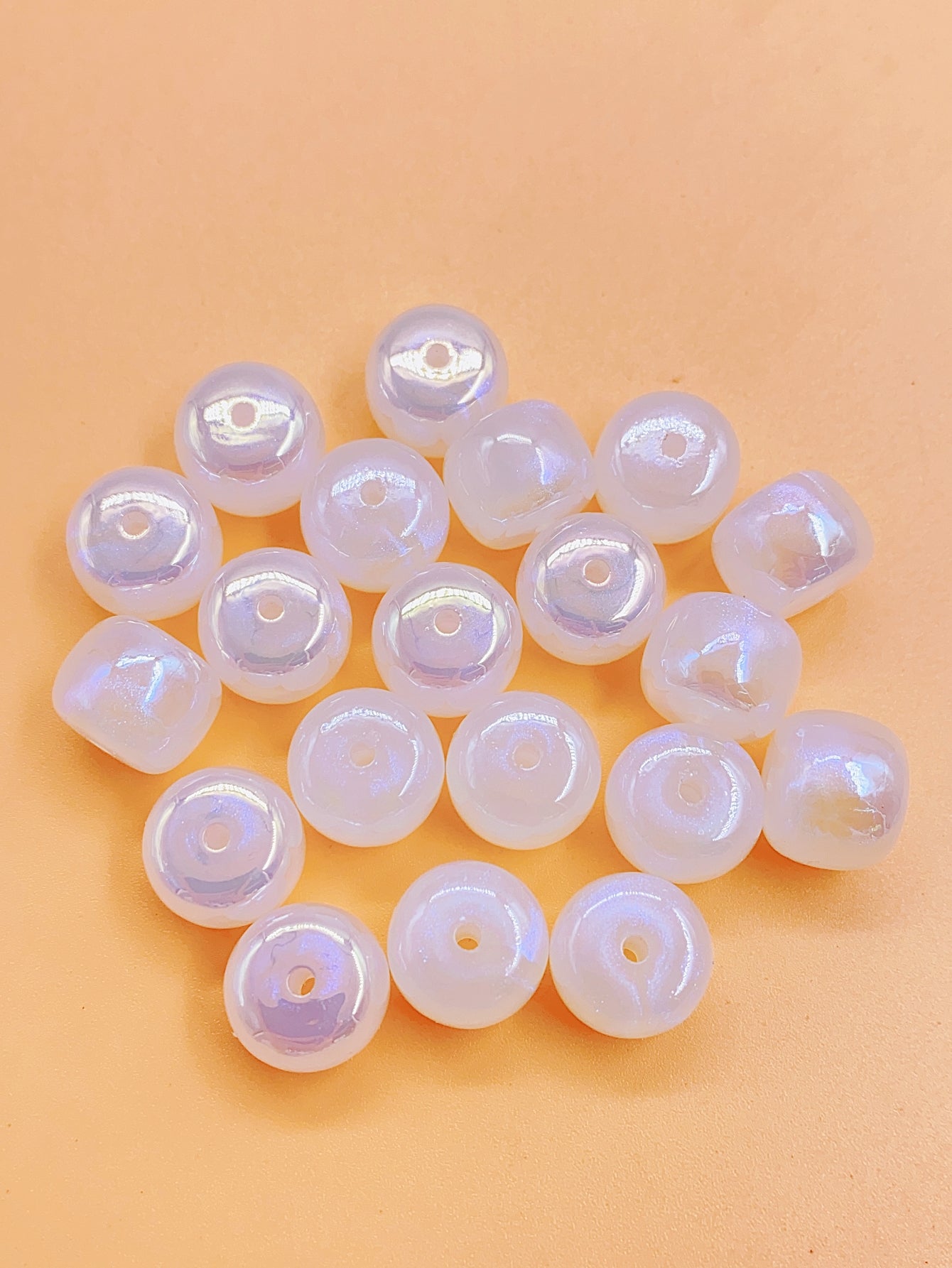 New star color mermaid straight hole flat bead cylinder body handmade beaded jewelry accessories diy pearls
