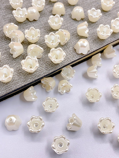 New ABS imitation pearl exquisite little bell orchid accessories diy hair accessories accessories beads