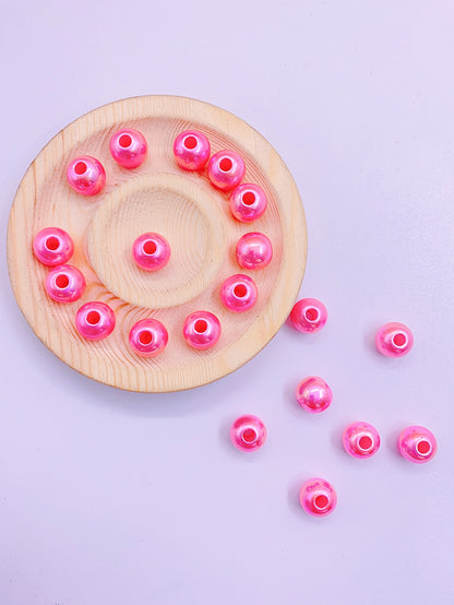 Hot selling straight hole big hole jewelry accessories ABS bright DIY multi-color accessories clothing accessories accessories beads