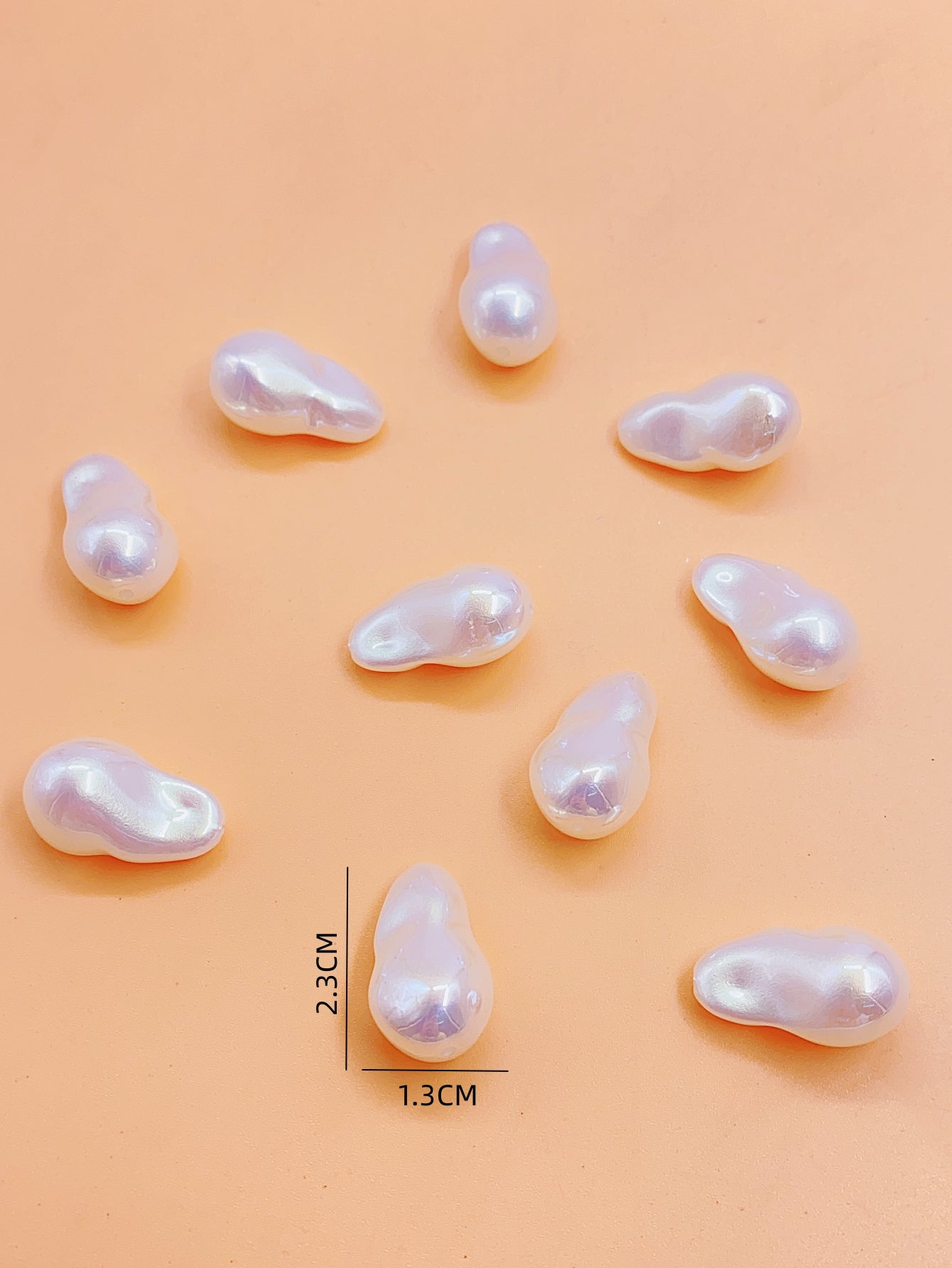 New Mabe series of special-shaped straight hole pearl diy clothing accessories pendant bead
