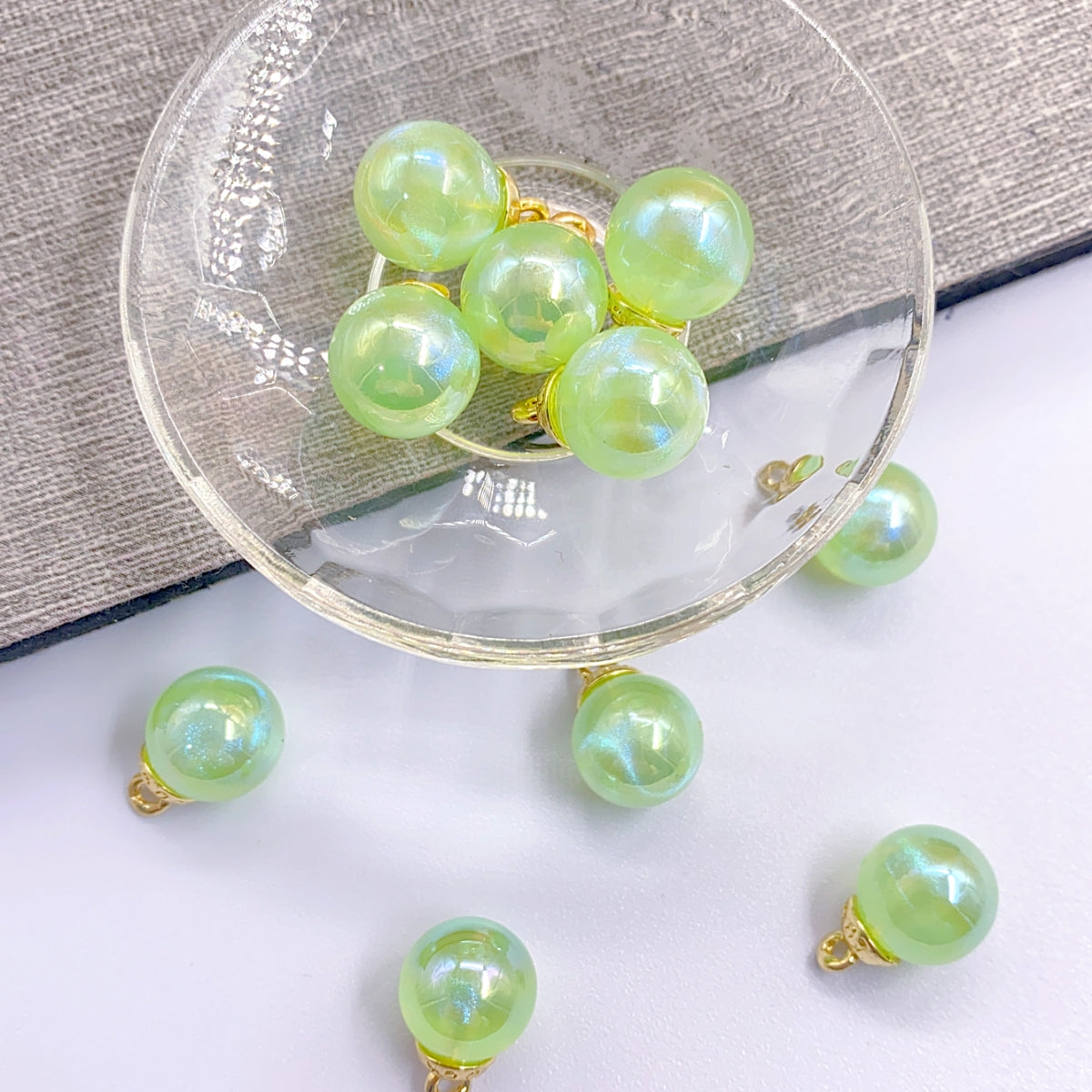 High-end abs Mermaid Star color series beads pendant 10
