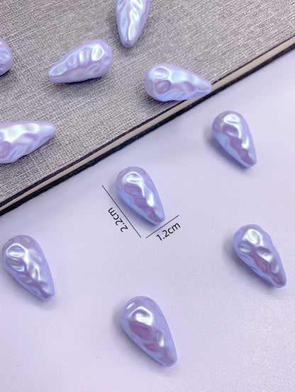 ABS imitation pearl shaped straight hole beading diy jewelry accessories bead clothing accessories