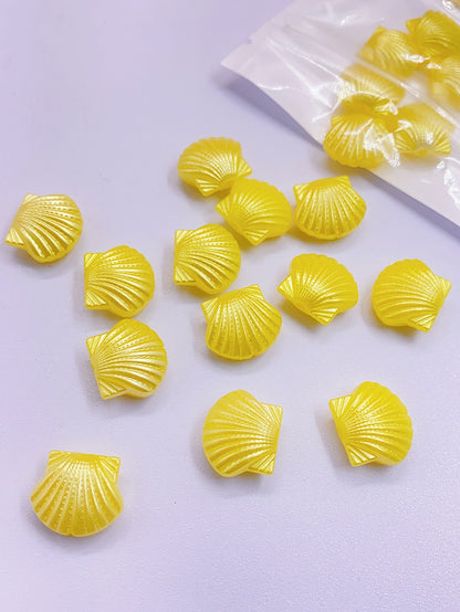 DIY jewelry Color mixed color plastic shell pearl abs straight hole shell beads handmade beading material