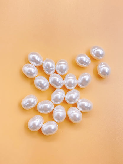 New abs straight hole highlighters profiled imitation pearl gourd beads diy jewelry accessories hand-beaded materials